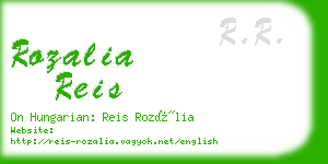 rozalia reis business card